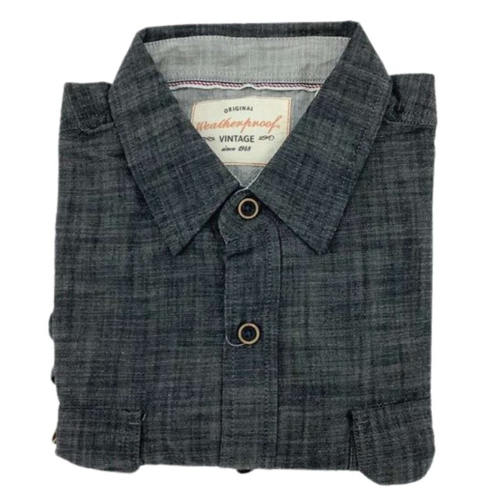 Weatherproof | Men's Button Down Shirt | Grey | Medium